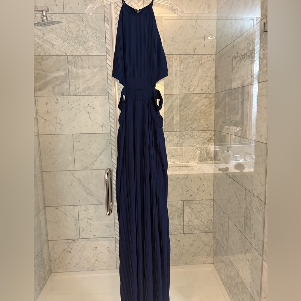 TFNC London Navy Blue Evening Gown